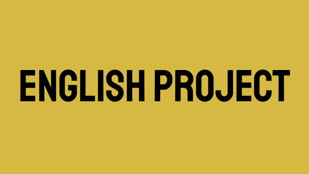 English Project 3